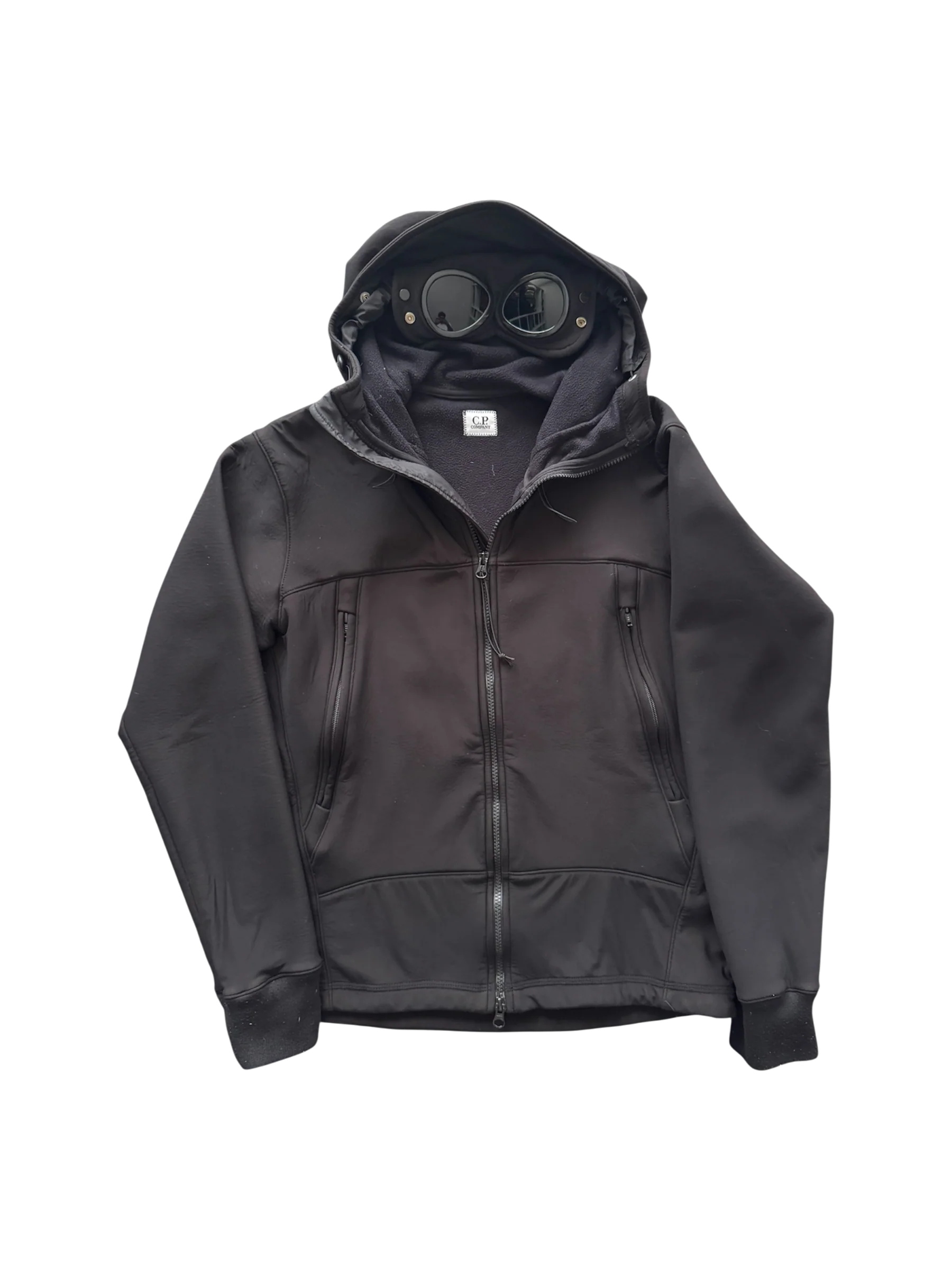 C.P. Company Black CP Shell Goggle Jacket - Large