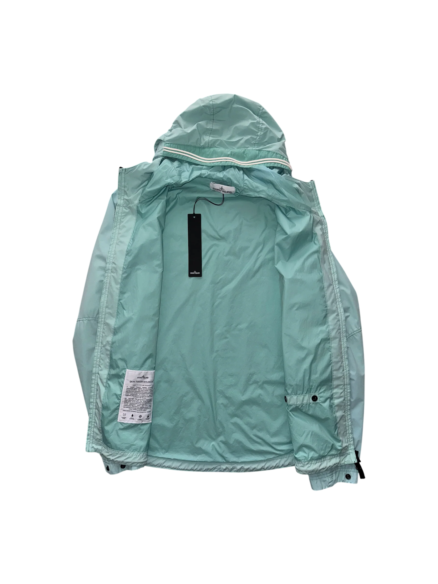 Stone Island 2021 Light Blue 'Skin Touch Nylon TC' Jacket - Medium - Image 2
