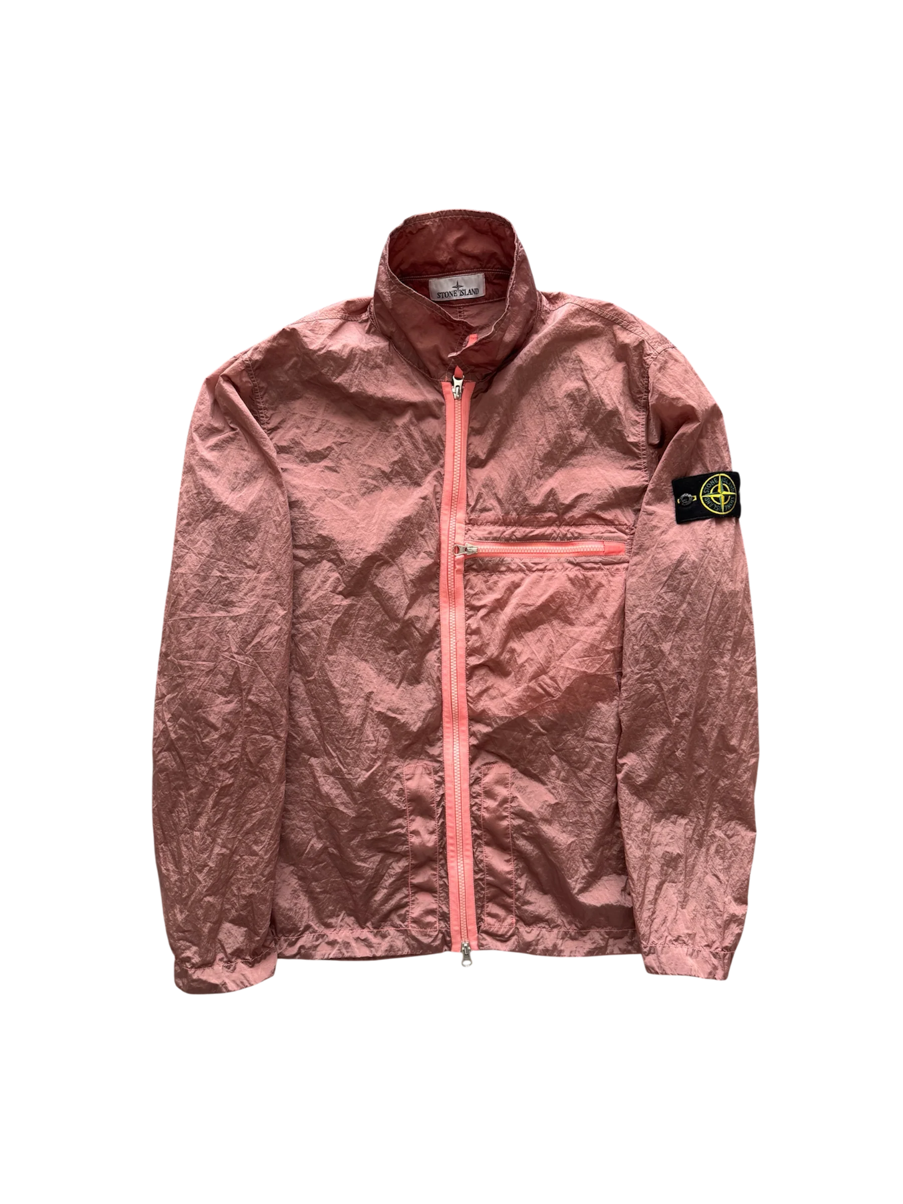 Stone Island 2023 Pink Nylon Metal Overshirt - Large - Image 3