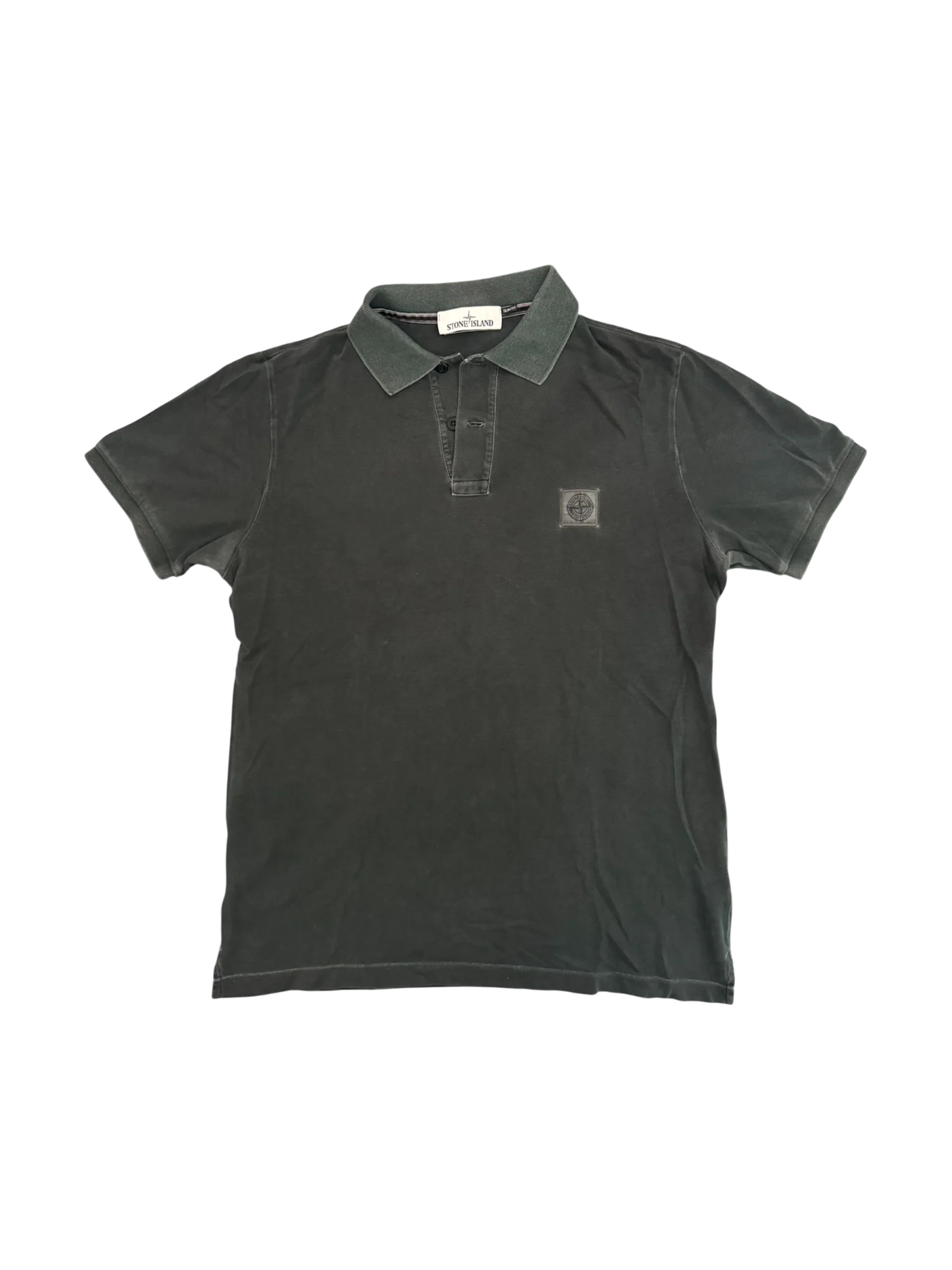 Stone Island Acid Green Polo - Medium