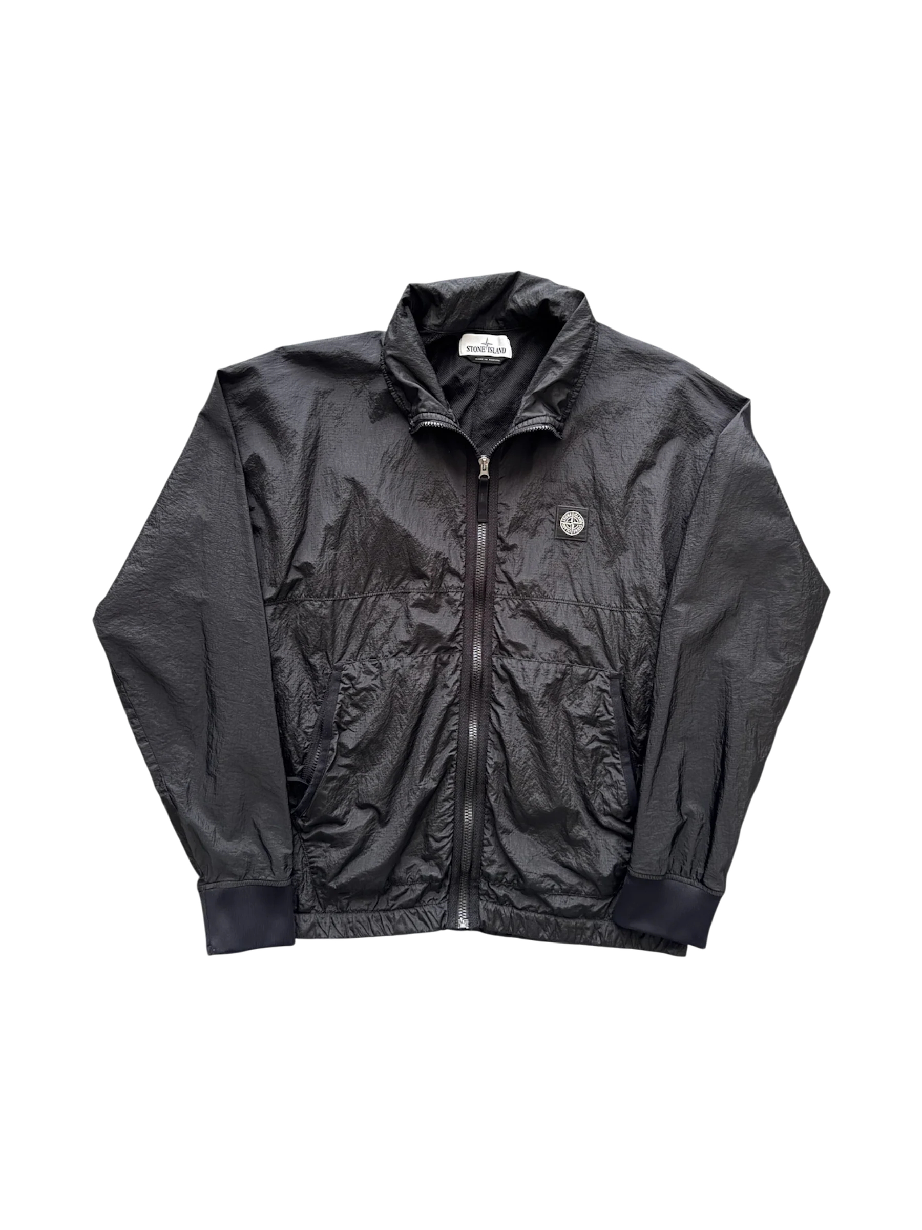 Stone Island Black 'Nylon Metal Square Logo' Jacket - Medium