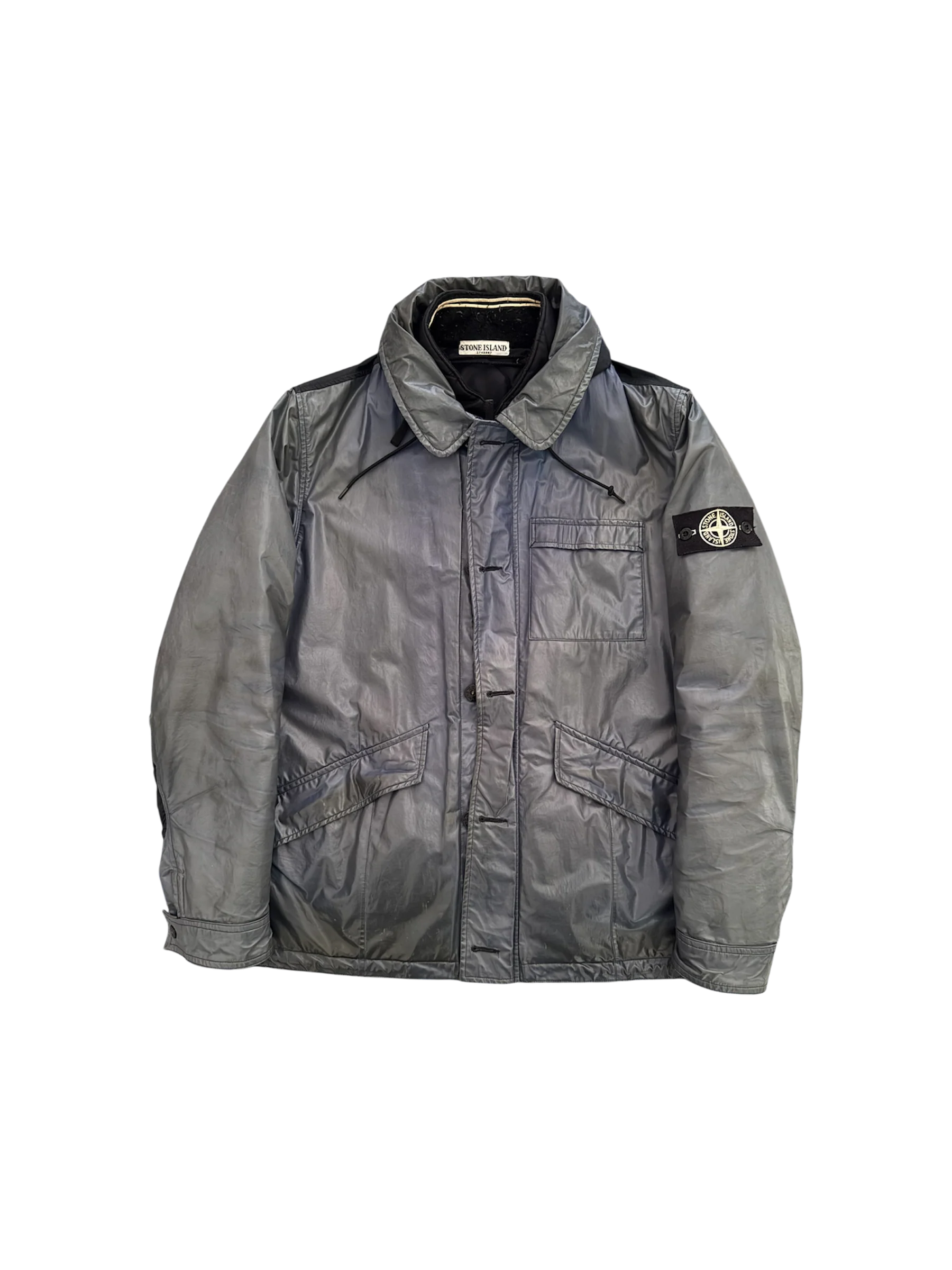 Stone Island Blue/Black Ice Jacket - XL