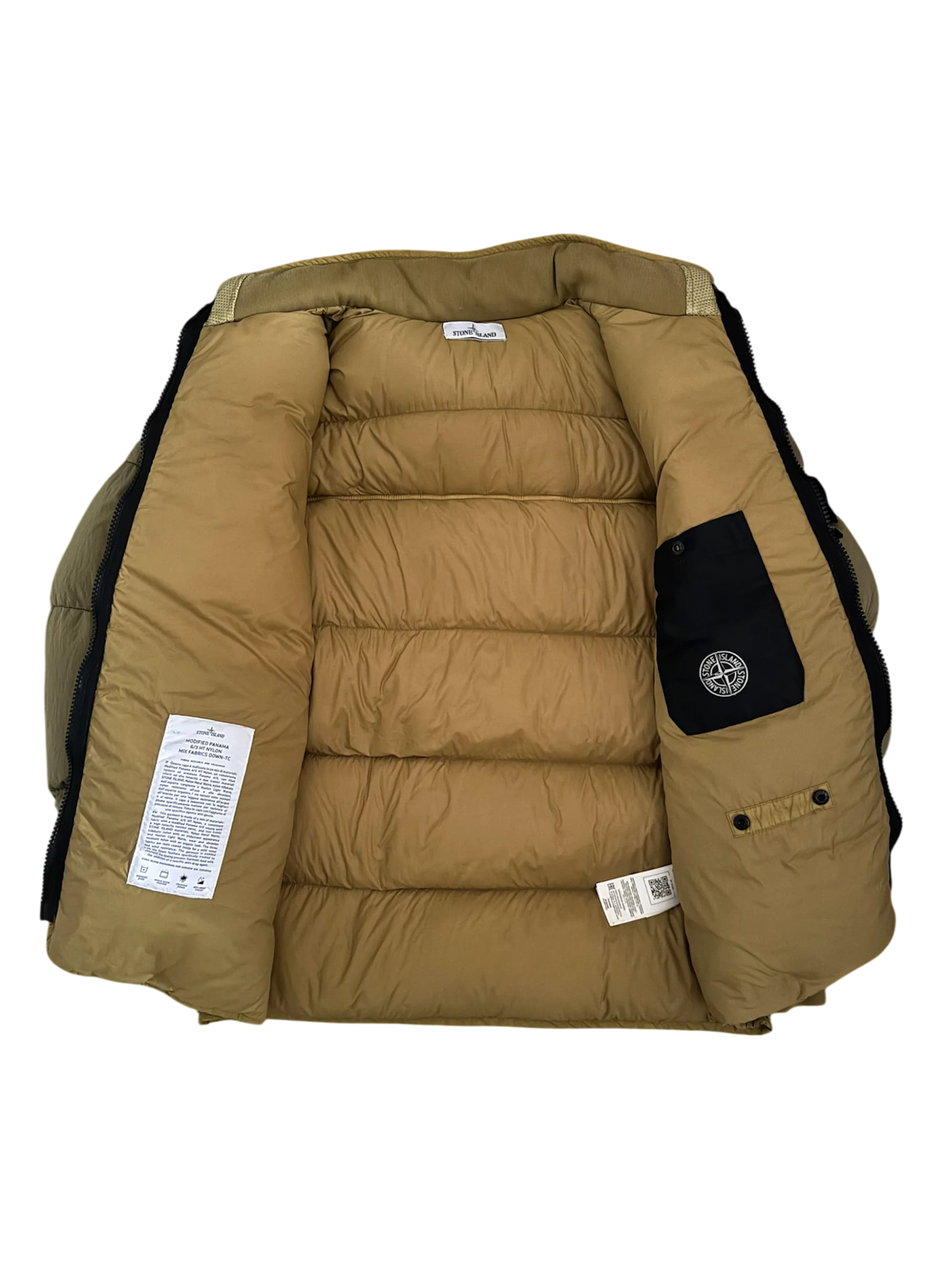 Stone Island 'Modified Panama 6/3 HT Nylon Mix Fabrics Down' Puffer - XL - Image 2