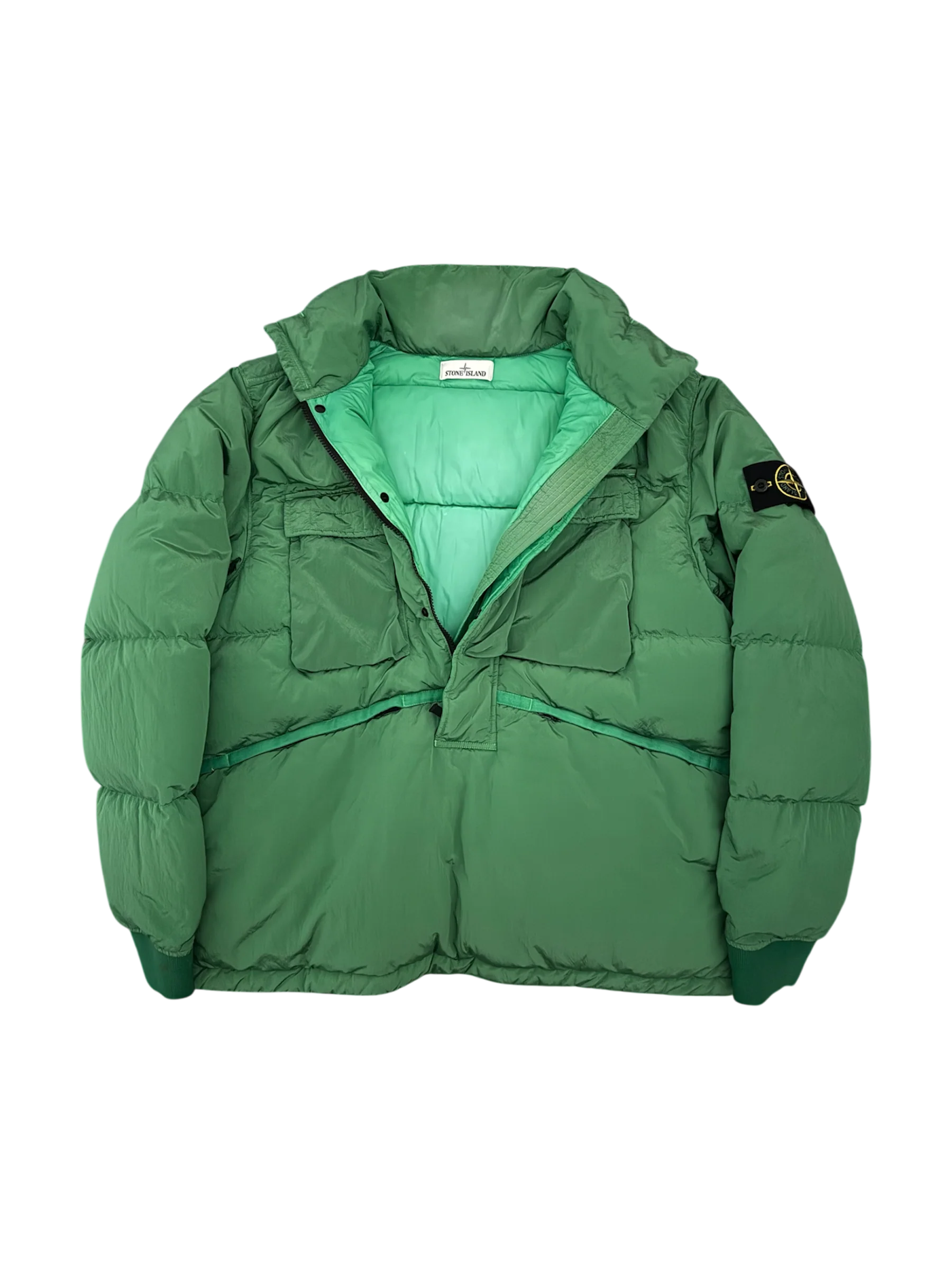Stone Island 'Nylon Metal Down TC' Green Anorak - Large - Image 2