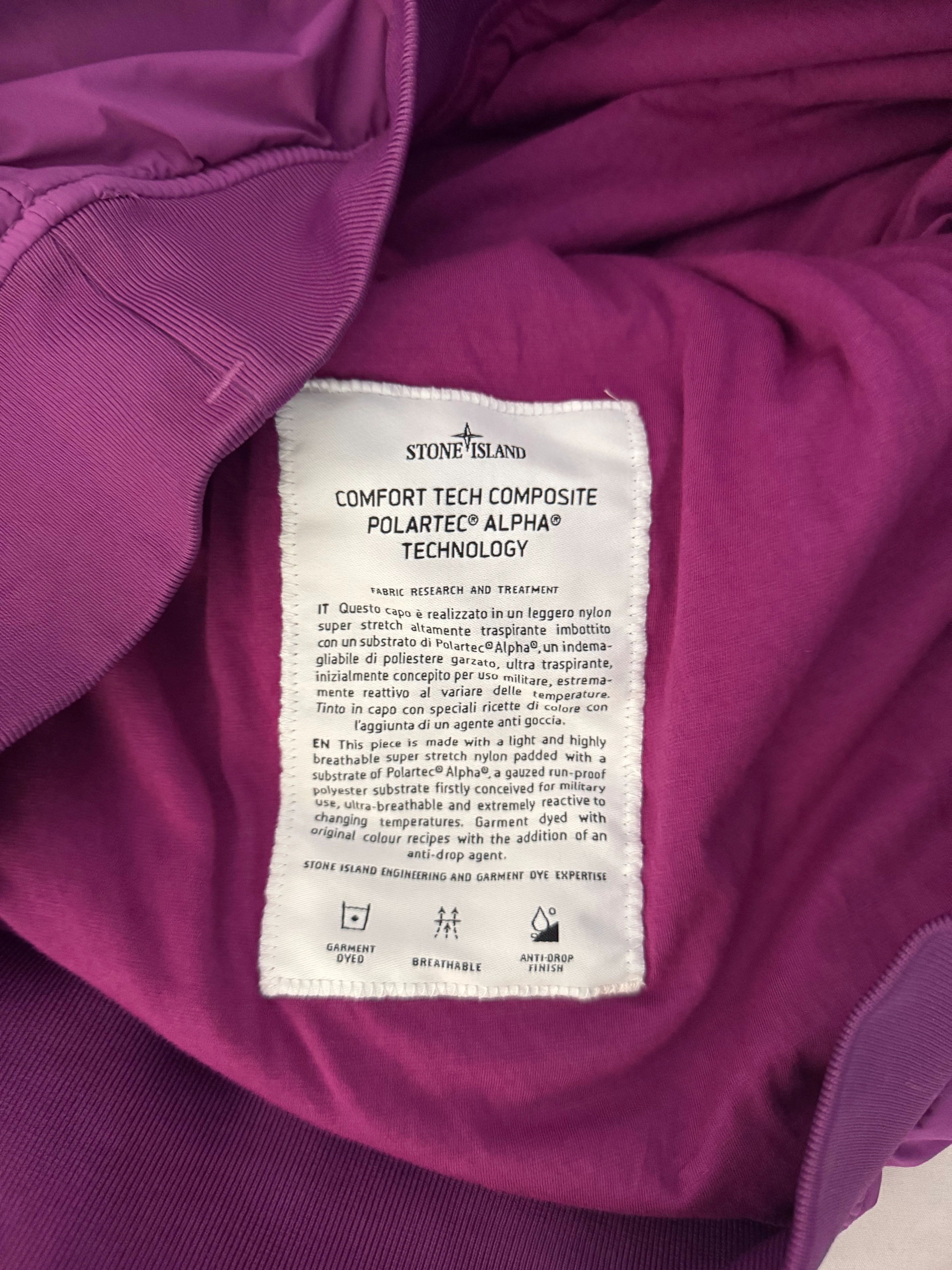 Stone Island Purple 'Comfort Tech Composite' Pullover - Medium - Image 3
